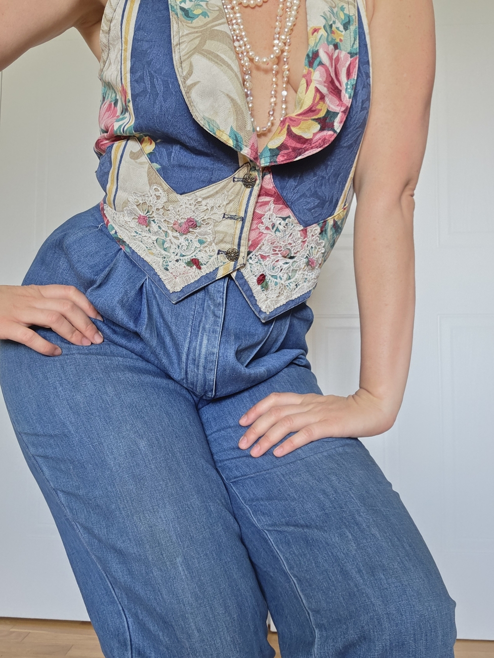 Karen Alexander Denim Jumper Medium